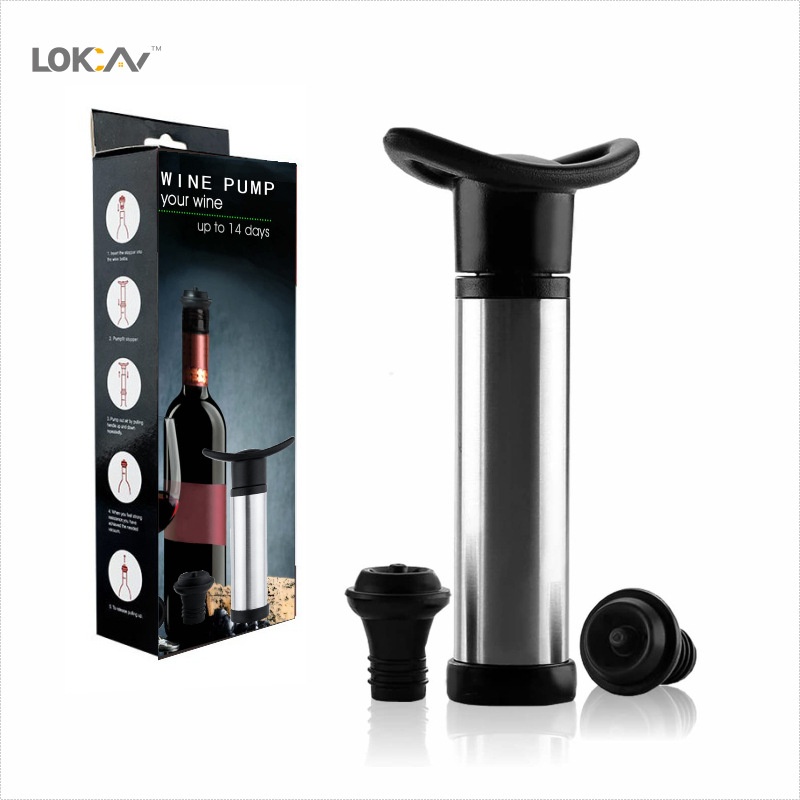 Red Wine Stopper Red Wine Vacuum Stopper Wine Preservation Stopper Vacuum Wine Bottle Stopper Silicon Stainless Steel Split Vacuum Wine Stopper