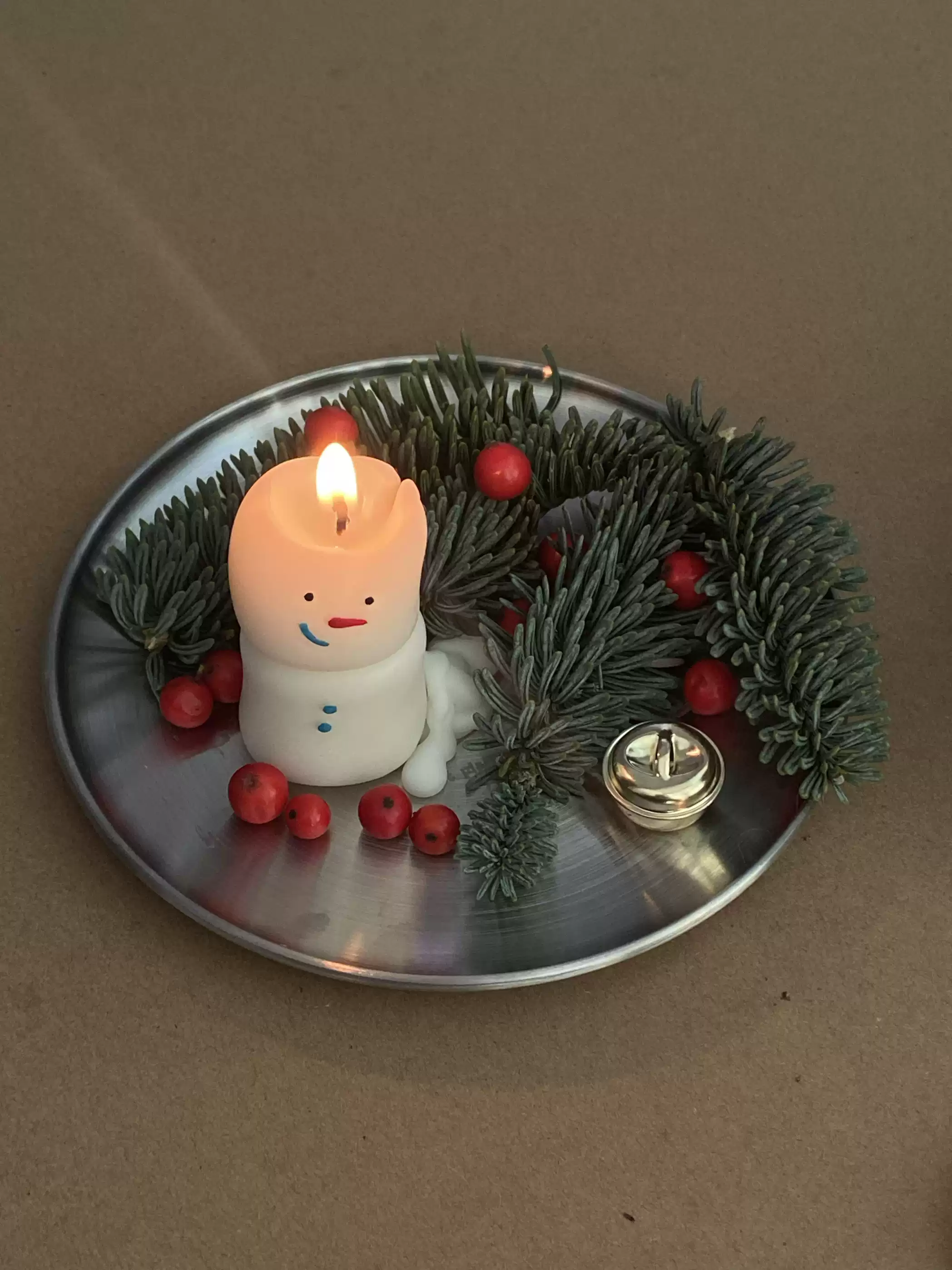 Extinguished Candle"Poupou"Christmas Scented Candle Set-Snowman And Christmas Tree Aroma Decor For Home