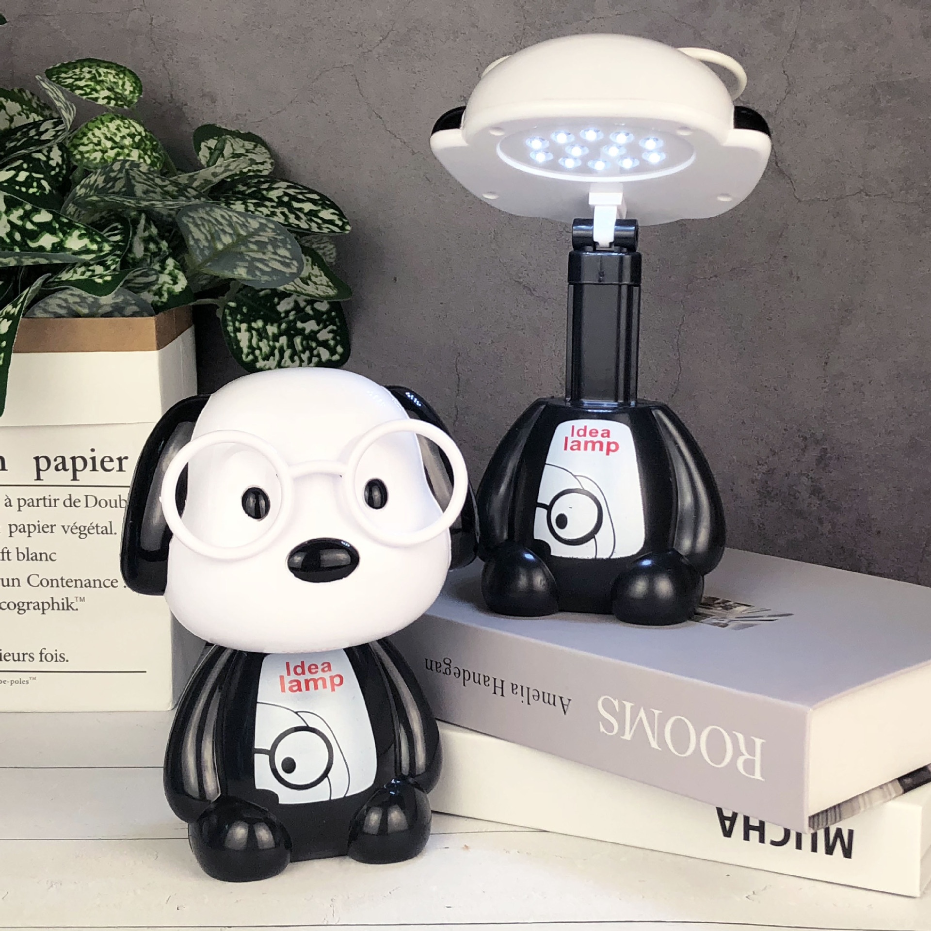 Dabai Cartoon LEDCharging Desk Lamp Student Desktop Study Book Lamp Foldable Telescopic Children's Gift Night Light