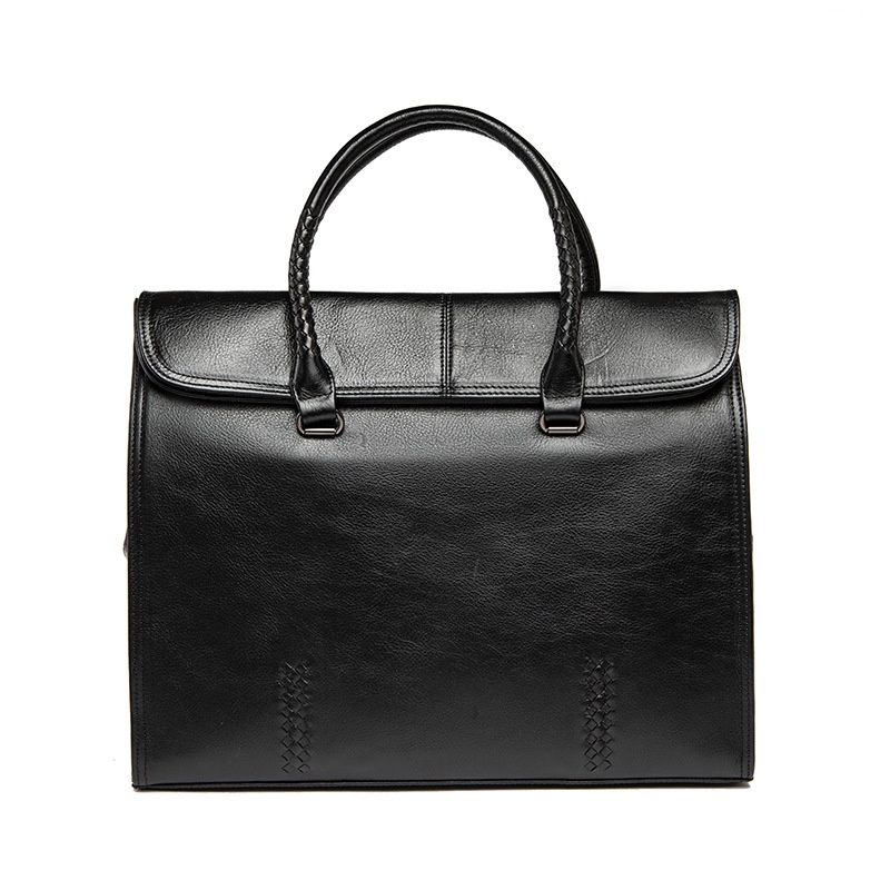 Top Layer Cowhide Large Capacity Men's Business Briefcase Men's Genuine Leather Office Bag Casual Computer Bag