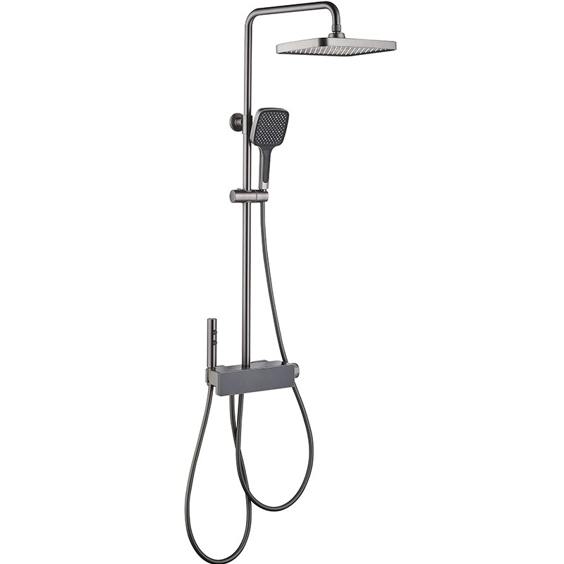 Supplies Household Four-function Shower Set, All-copper Button Smart Digital Display Shower Set