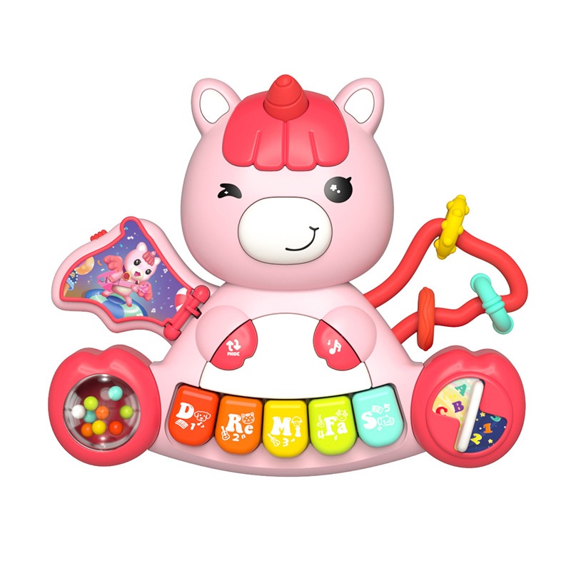 Children's Educational Unicorn Finger Piano Music Electronic Piano Baby Grasp Educational Early Education Musicaltrument Toy