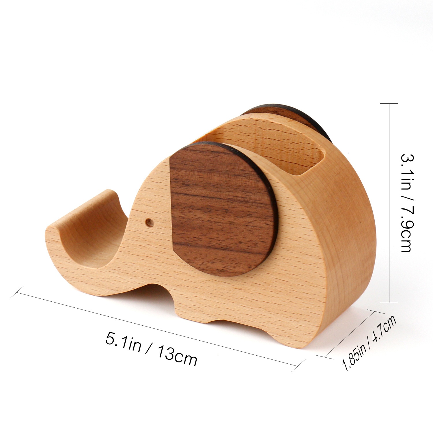 Multifunctional Creative Elephant Pen Holder Mobile Phone Holder Office Desk Stationery Storage Ornaments