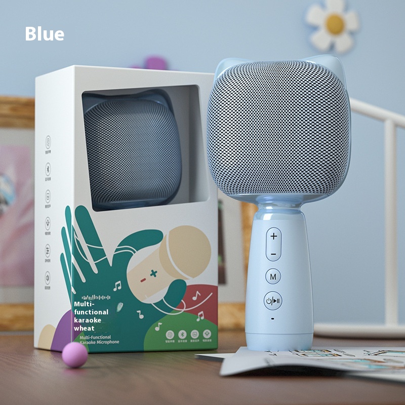 Children's Microphone Parent-child Interactive Singing Wireless Bluetooth Microphone Speaker Family Karaoke Toy