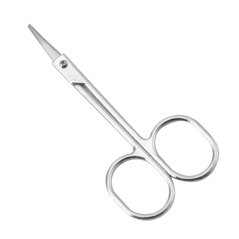 SStainless Steel Electroplated Eyebrow Scissors Nose Hair Trimming Eyebrow Tools Makeup Beauty Scissors Eyebrow Trimming Small Scissors