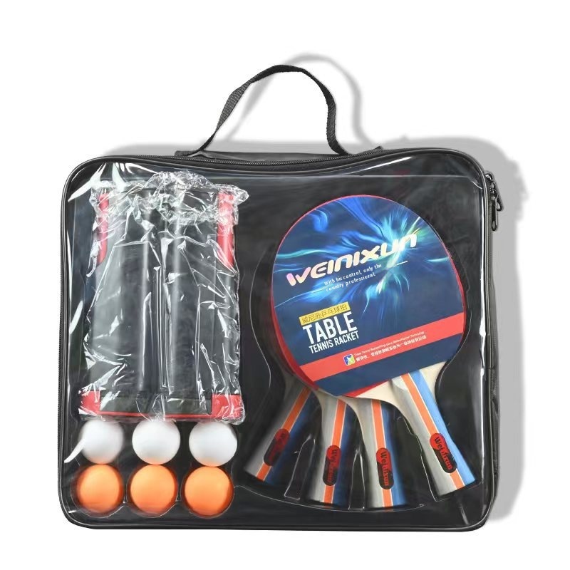 Venezon Table Tennis Rack Suit 4 Beat 6 Ball With Net Rack Retractable Portable Packaging Suit