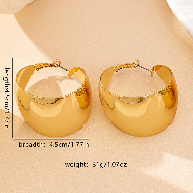 European And American Fashion Circle Earrings Earrings Women's Fashion Exaggerated Joker Earrings Women's Hair