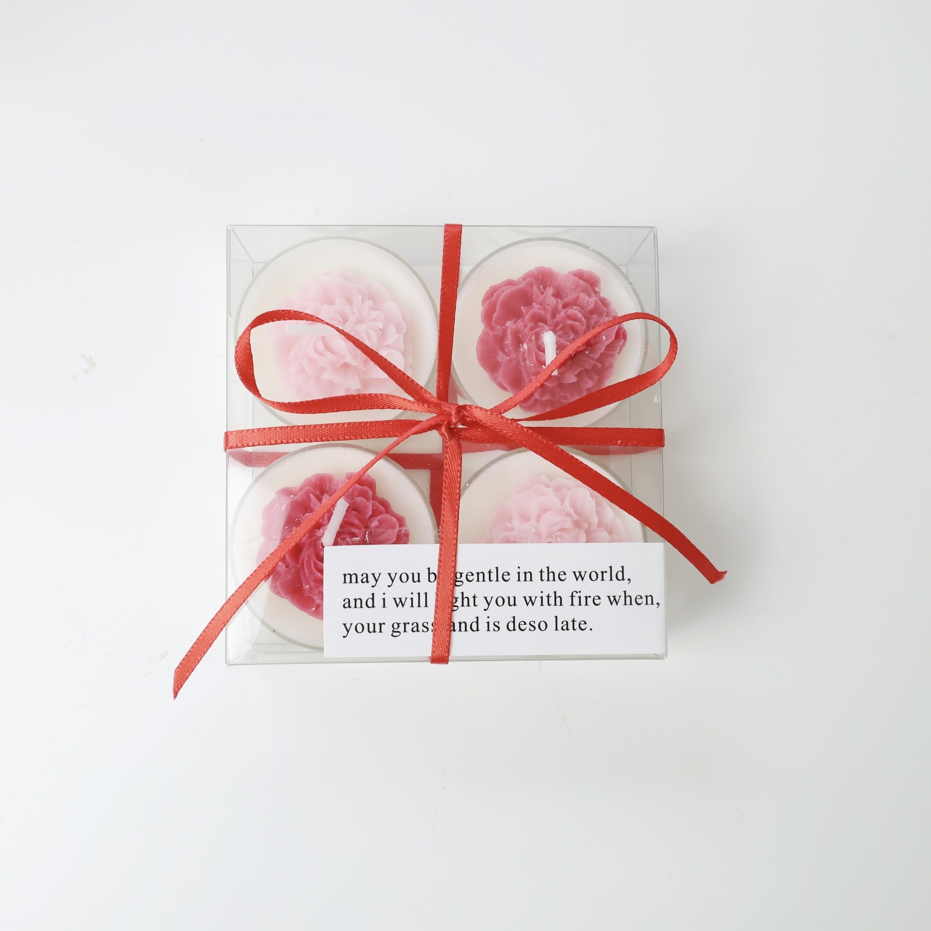 风康乃馨玫瑰花朵香薰蜡烛茶蜡母亲节礼物结婚香薰蜡烛伴手礼