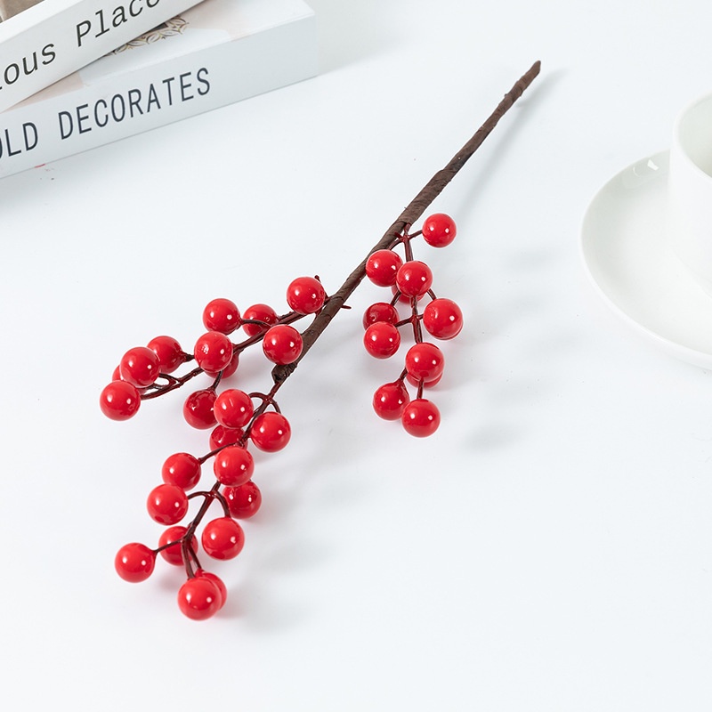 Simulation Of Red Fruit Home Table Decoration Ornaments Year Flower Bucket Flower Arrangement Accessories Foam Fruit Fortune Fruit