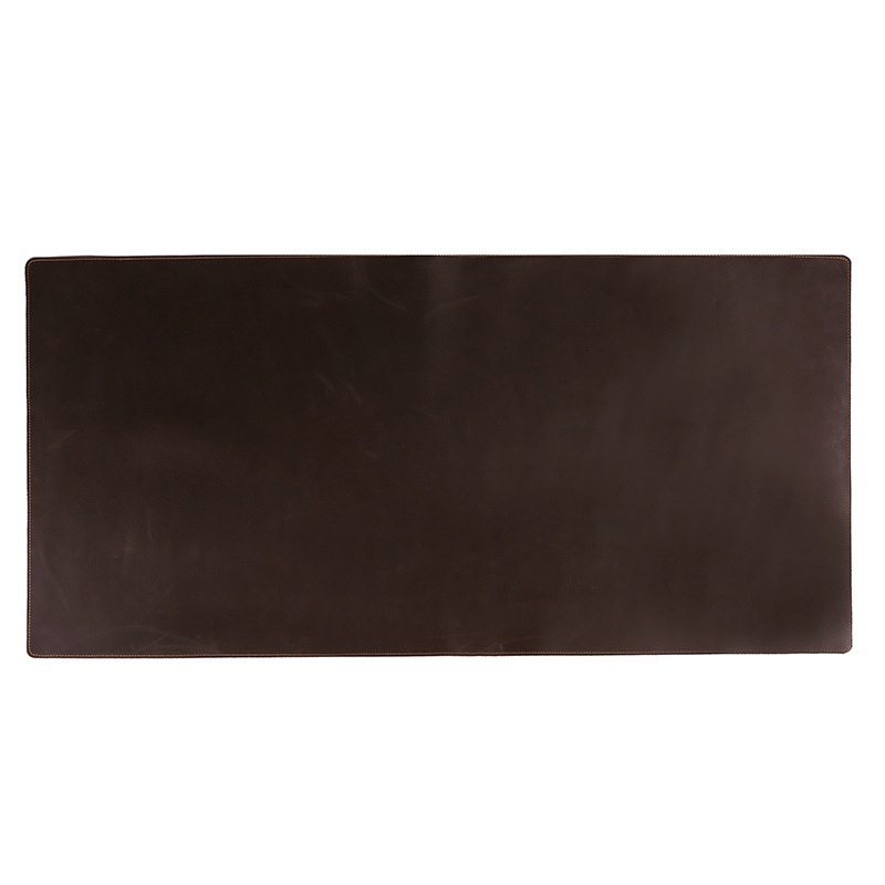 Thickened Crazy Horse Cowhide Computer Desk Pad Scratch-resistant And Wear-resistant Genuine Leather Mouse Pad Office Decompression Writing Waterproof Leather Pad