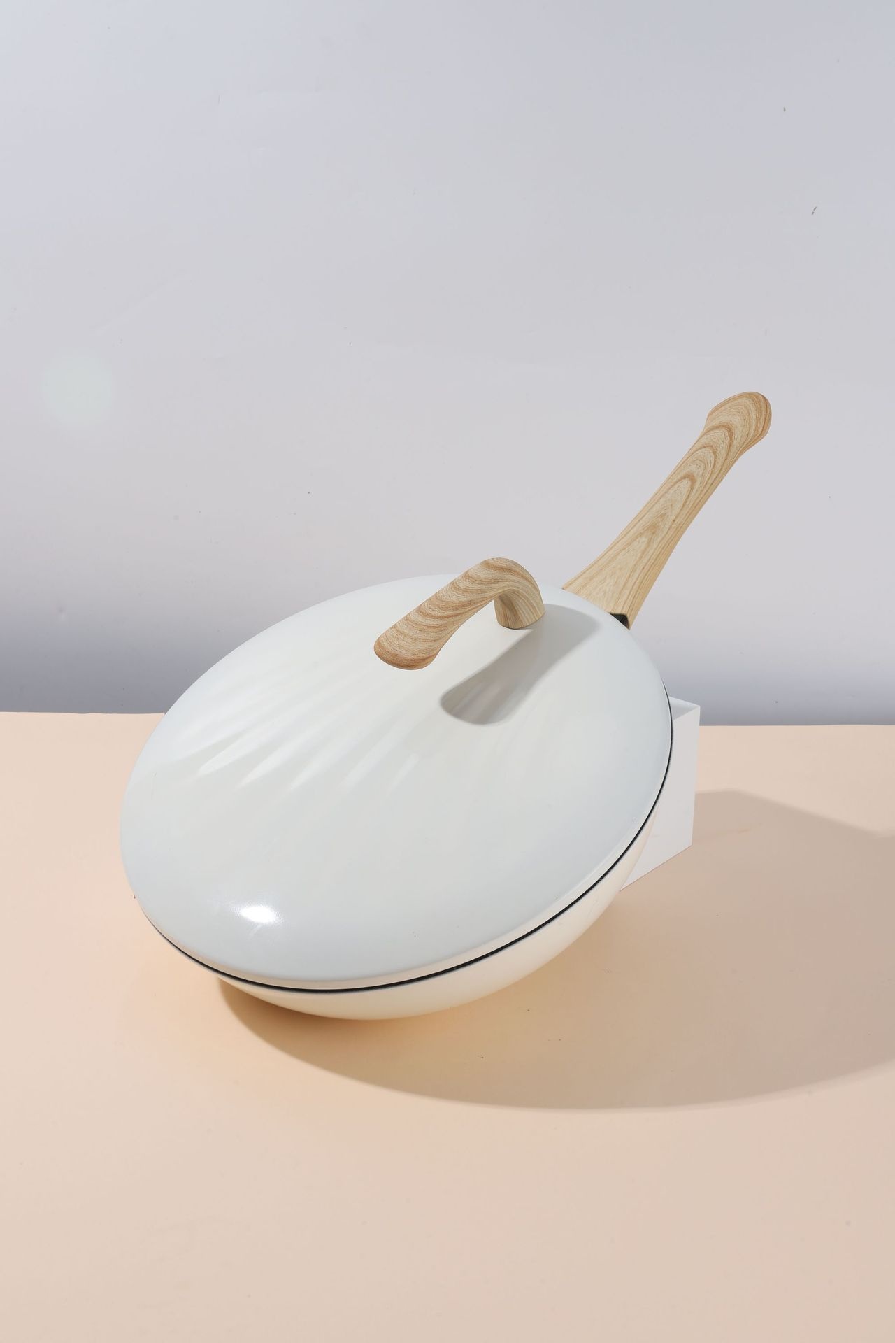 Internet Celebrity High-value Light Luxury Shell Pot Medical Stone Non-stick Pot Household Cooking Pot Frying Pan Direct