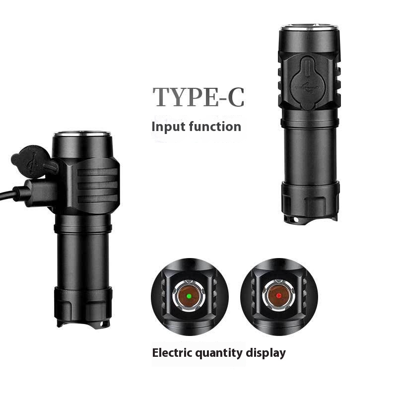 U S B Rechargeable Mini Lightweight Patrol Flashlight Multi- Purpose Lighting Emergency Work Light