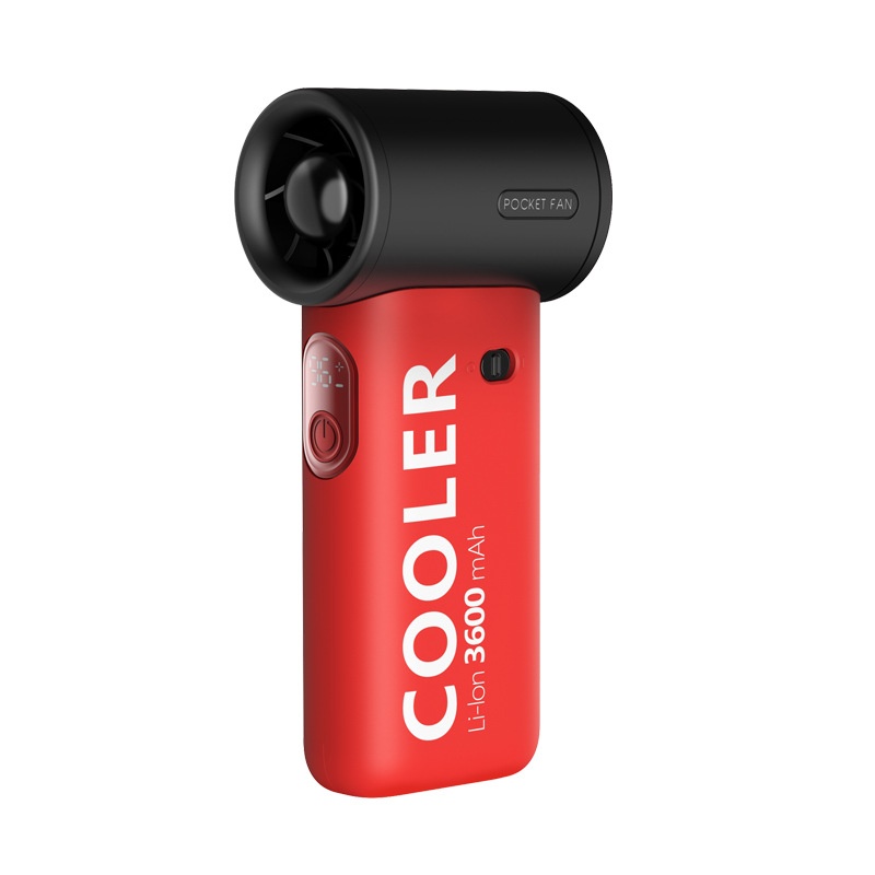 Violence Turbine High-speed Handheld Fan Outdoor Portable Rechargeable Usb Stepless Speed Regulation Large Wind100 Gear