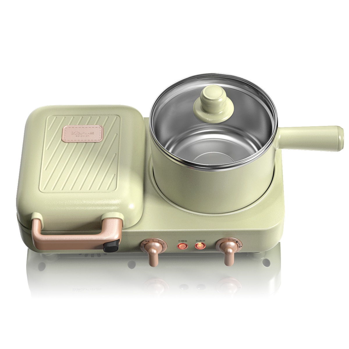 Bear Breakfast Machine Sandwich Electromechanical Pancake Toaster Multi-functional Cooking Pot Removable Baking Pan DSL-A13 N1
