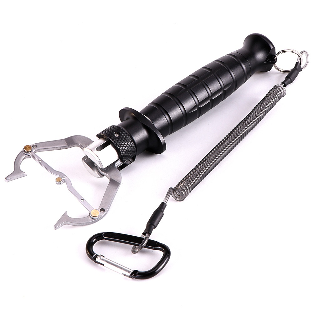Trigger Type Aluminum Alloy Fish Controller Luya Fish Clamp Fish Catching Fishing Pliers Fishing Gear Supplies With Lost Hand Rope
