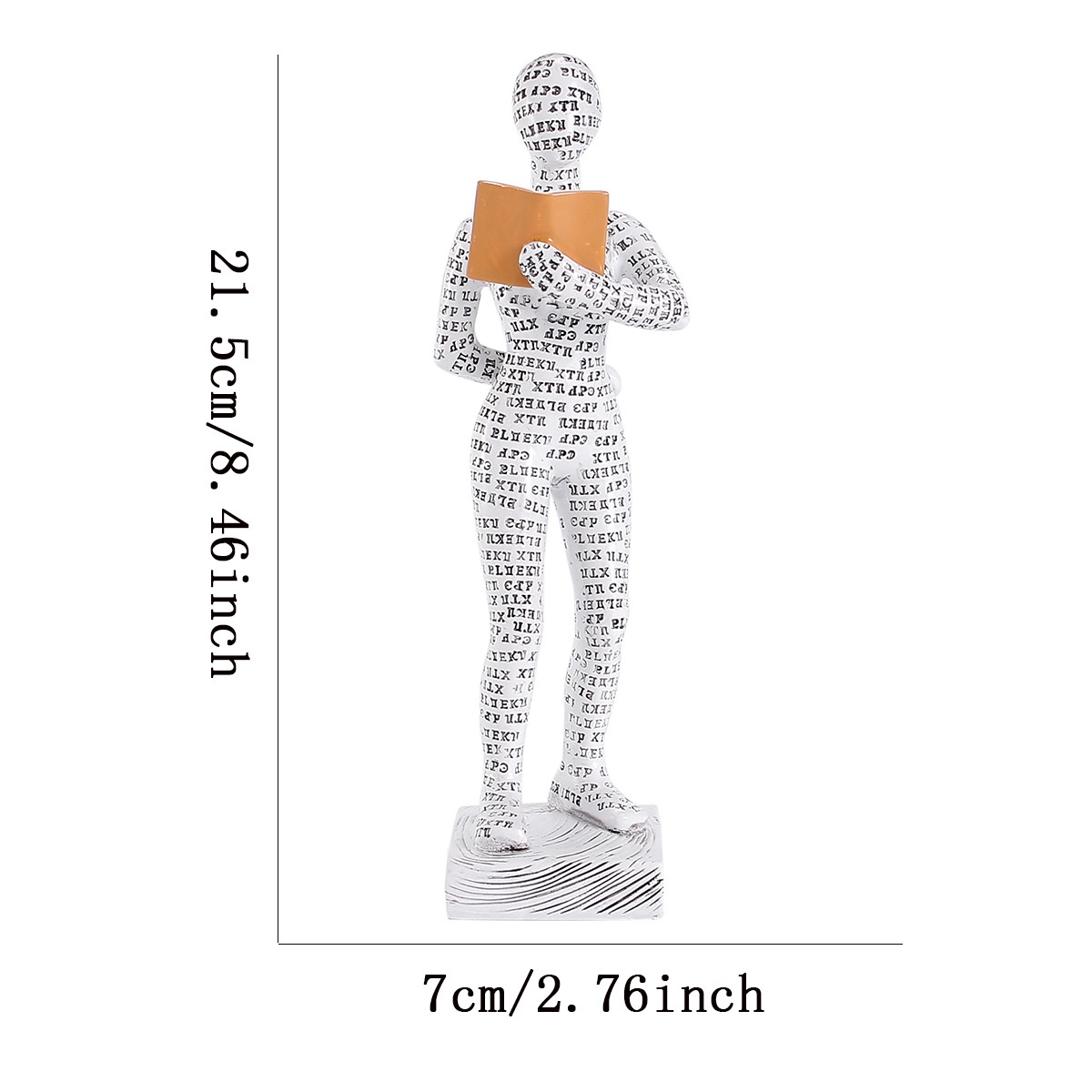 Nordic Home Desk Creative Decoration Reading Woman Resin Crafts Ornaments S