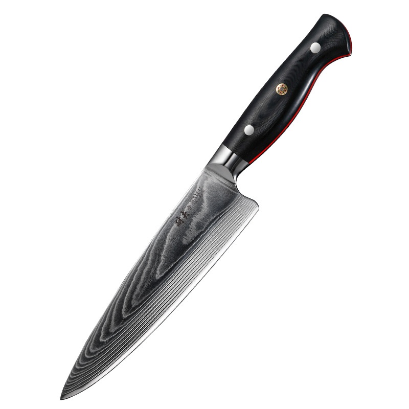 67-layer Damascus Steel Chef's Knife AUS10,Household Slicing Knife,Kitchen Western-style Meat Cutting Tool