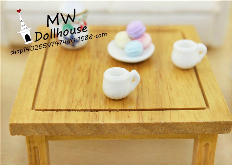 52 DOLLHOUSEMiniature Food Play Cup Model Doll House Accessories Mini Ceramic Cup Teacup C4005