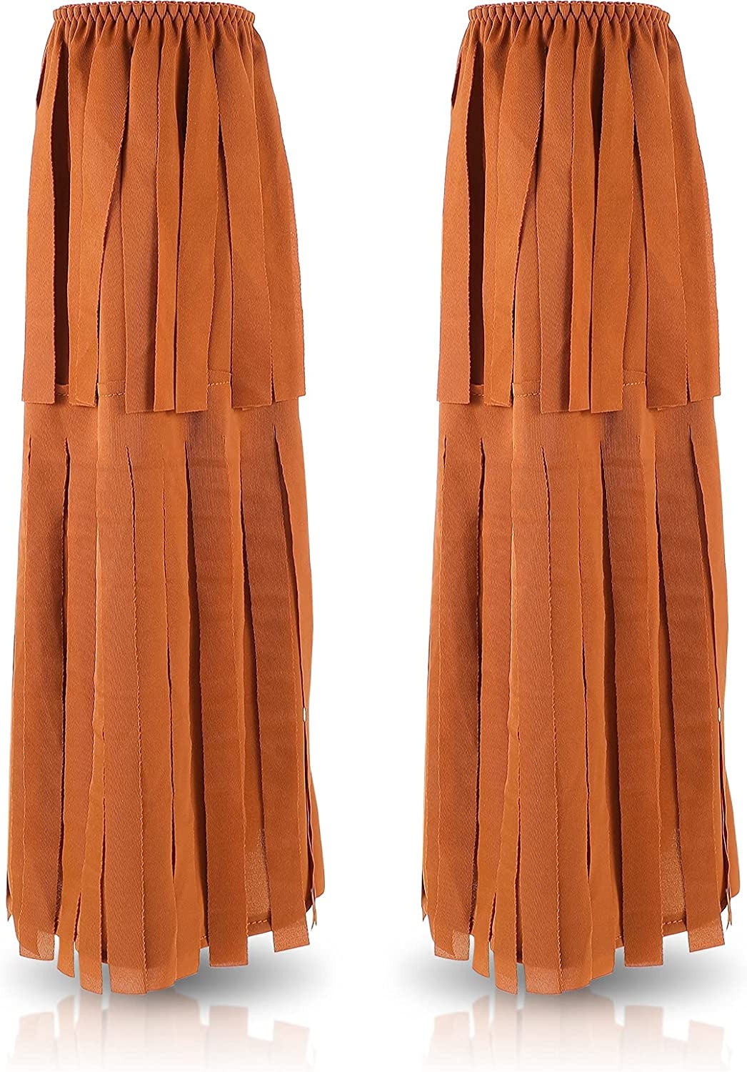 Brown Retro Rock Hippie Tassel Boots80s Music Festival COSStage Performance Row Whisker Foot Covers