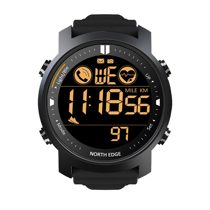 Men's Outdoor Sports Smart Waterproof Watch With Ultra-long Standby Bluetooth Heart Rate Multi-function Camera Smart Swimming Watch