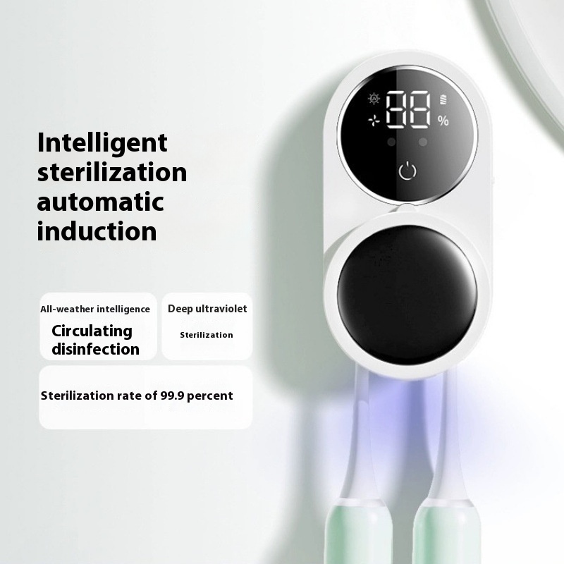Intelligent Circulation Purification Toothbrush Sterilizer Wall-mounted Non-punching Electric Warehouse/disinfection Times