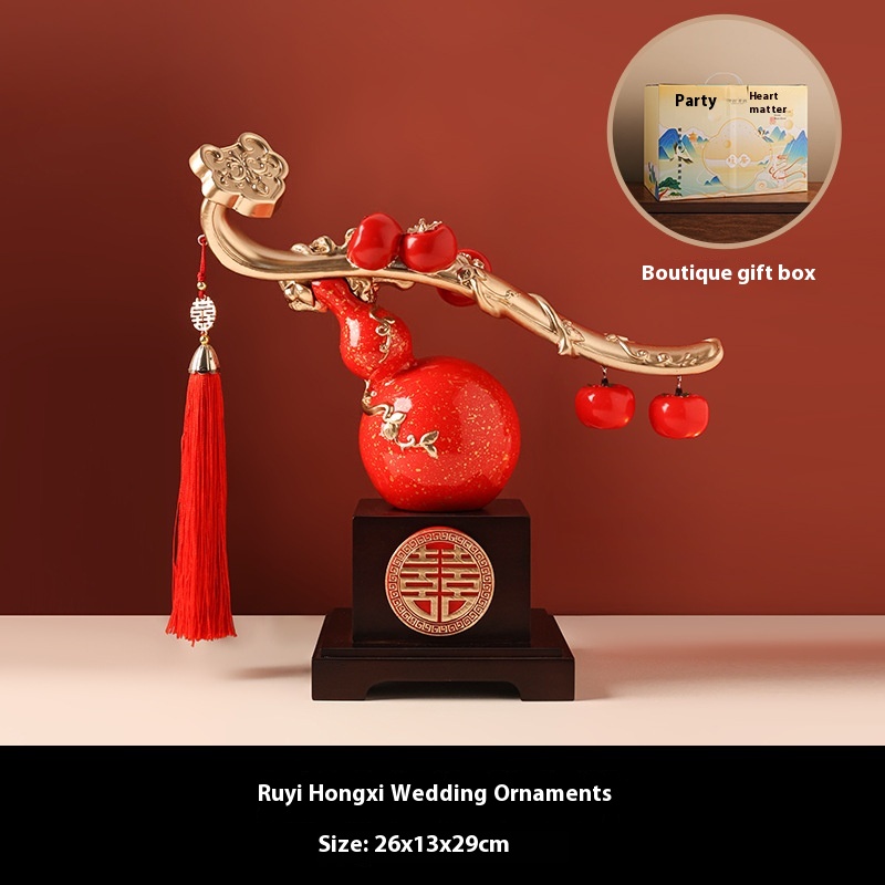 Bei Hanmei Gourd Ornaments Creative Chinese Style Porch Wine Cabinet Decoration Home Living Room Wedding Wedding Gift