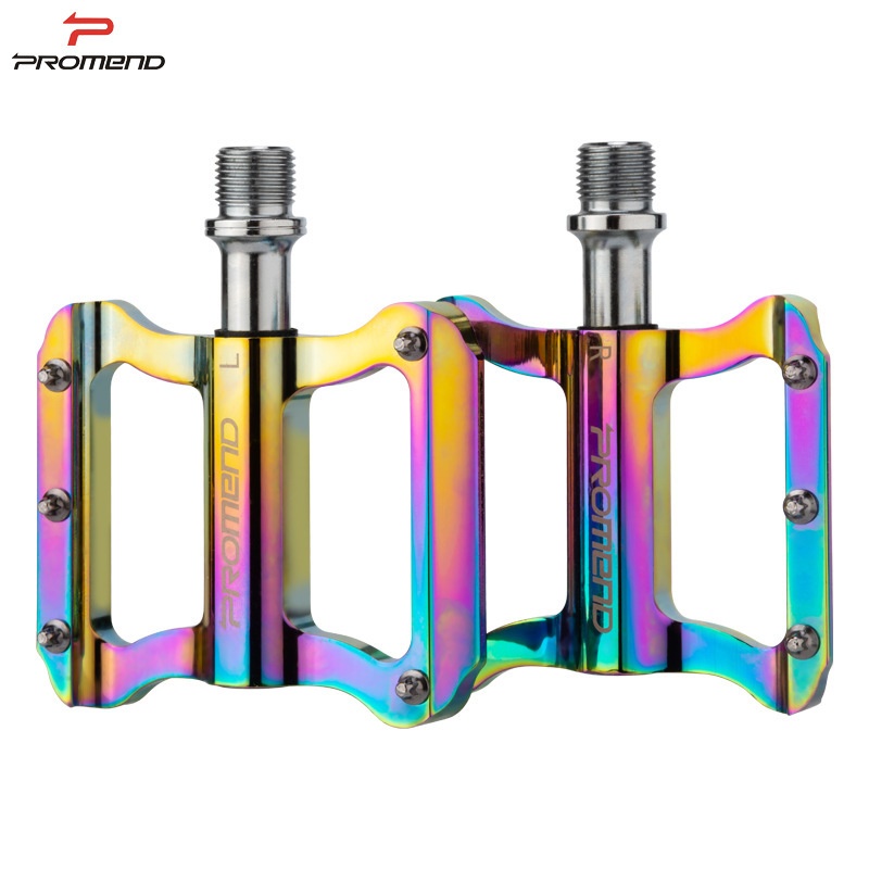 Road Bike Pedal Folding Bike Aluminum Alloy Colorful Bearing Anti-slip Pedal Bicycle Bearing Cycling Equipment Accessories