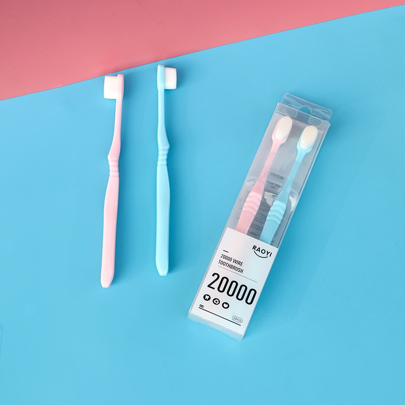 Japanese Style Soft Toothbrush2 Packs Household Adult Convenient Toothbrush Couple Soft Bristle Toothbrush S