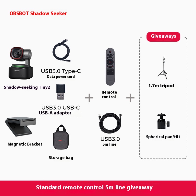 OBSBOT Movie Search TINY2 4K HD Special Camera Beauty Virtual Green Screen With Goods Equipment Complete Set