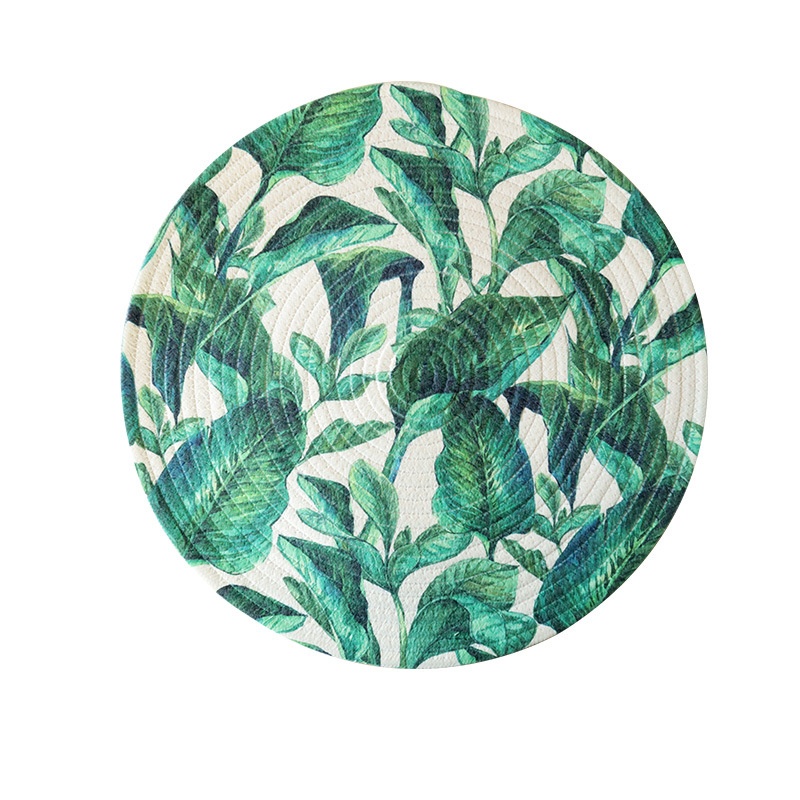 Nordic Style Home Kitchen Supplies Printed Woven Placematsulation Pads