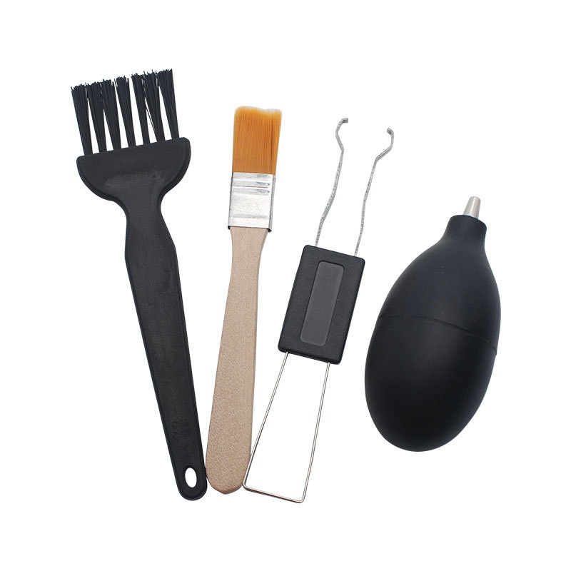 Computer Keyboard Cleaning Brush Set Keyboard Cap Key Puller Small Appliance Dust Removal Brush Dust Blowing Ball4-piece Set