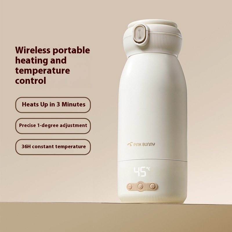 Benny Rabbit Wireless Portable Constant Temperature Milk Adjuster Baby Going Out Special Milk Making Handy Gadget Constant Temperature Water Cup Ulation Adjustment