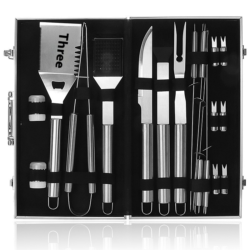 Stainless Steel BBQOutdoor19-Piece Aluminum Box Set