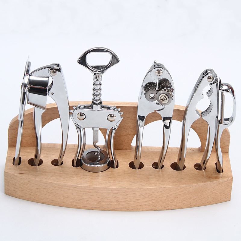 Creative And Exquisite Kitchen Gadgets Set Zinc Alloy Bottle Opener Set Multifunctional Kitchen Wine Set