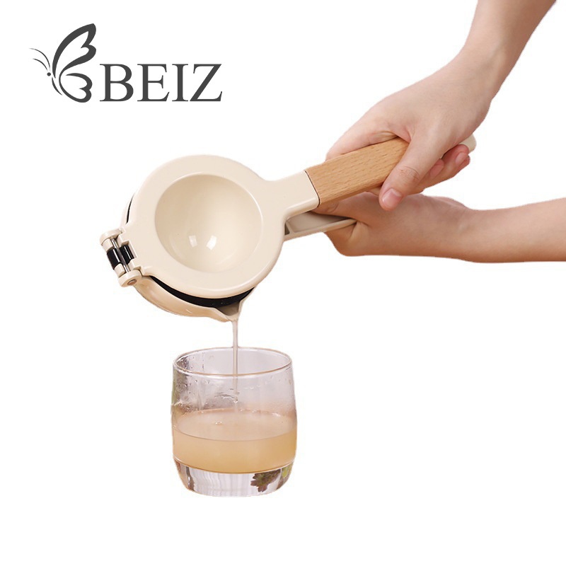 Direct Double-layer Lemon Squeezer Household Wooden Manual Lemon Juicer Household Large Fruit Juicer
