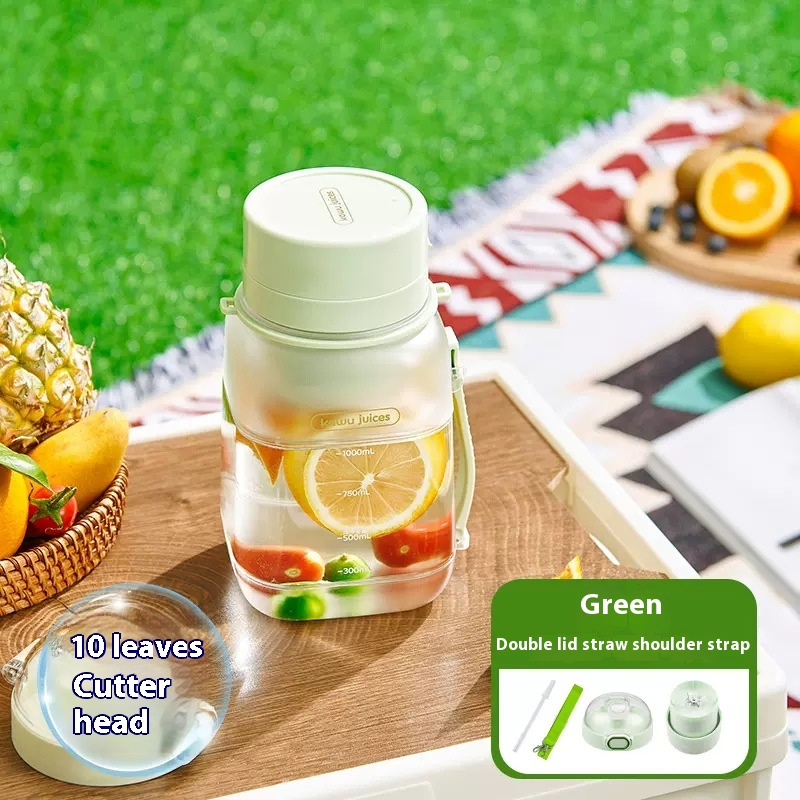 Juicer Cup Portable Electric Multi-function Large Capacity Ten-leaf Blade Head Ton Barrel Crushed Ice