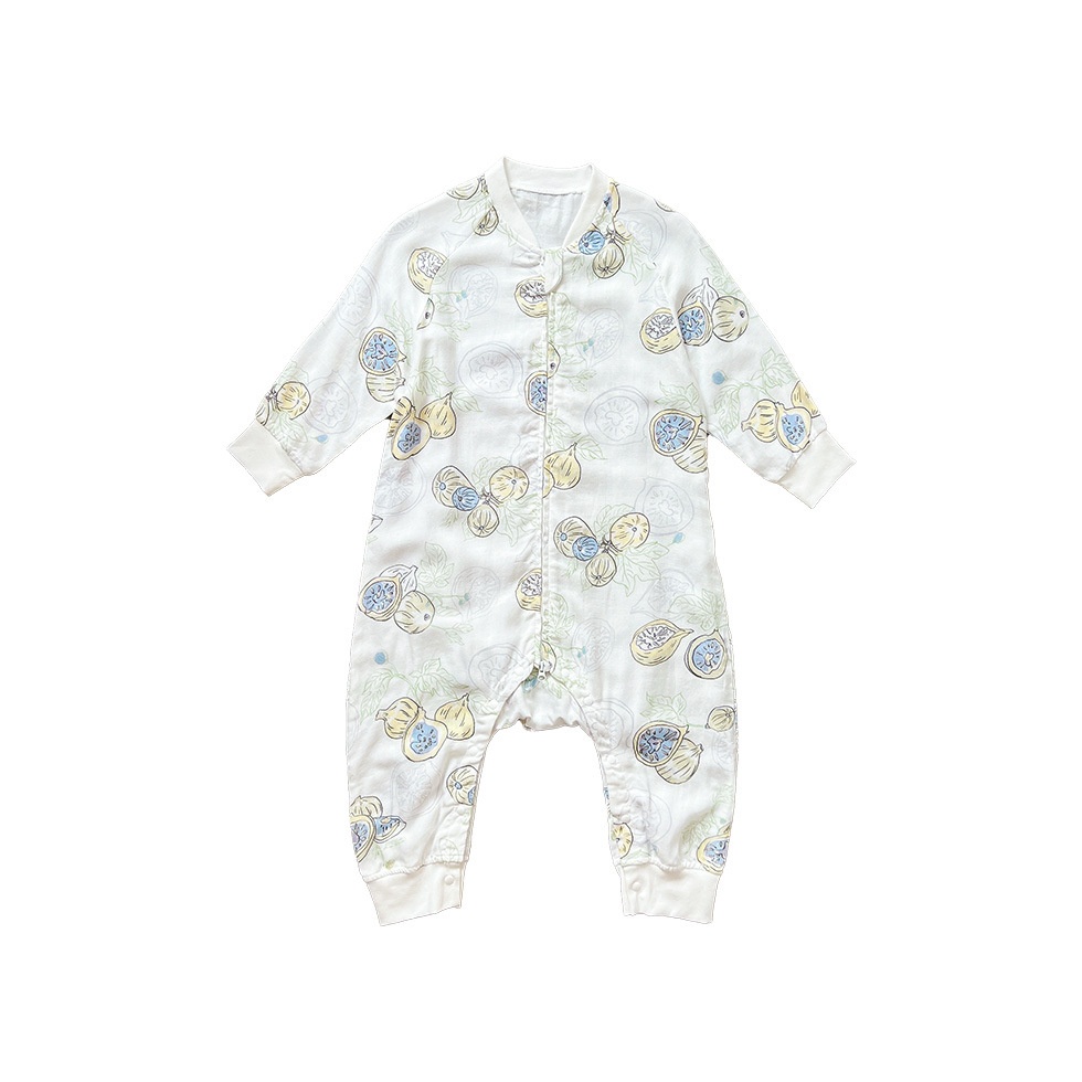 Baby ABamboo Cotton Sleeping Bag Summer Boys And Girls Baby Home Clothes Style Children's Jumpsuit