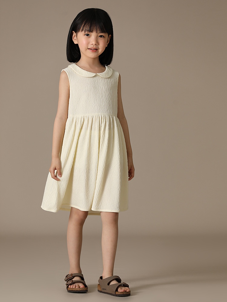 Children's Clothing Spring And Summer Products Temperament Niche Texture Parent-child Doll Collar Sweet Sleeveless Vest Dress
