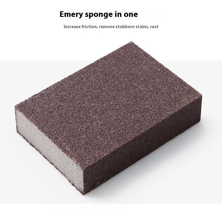 Kitchen Decontamination Double-sided Sponge Replaceable With Handle Diamond Sand Nano Cotton Wipe Embroidery Descaling Dishwashing Sponge