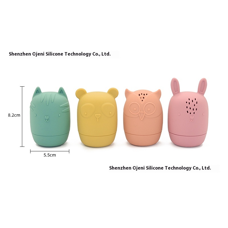 Ogeni Baby1-3 Years Old Silicone Bath Toys Animal Shape Baby Interactive Bathroom Toys Children Play In The Water