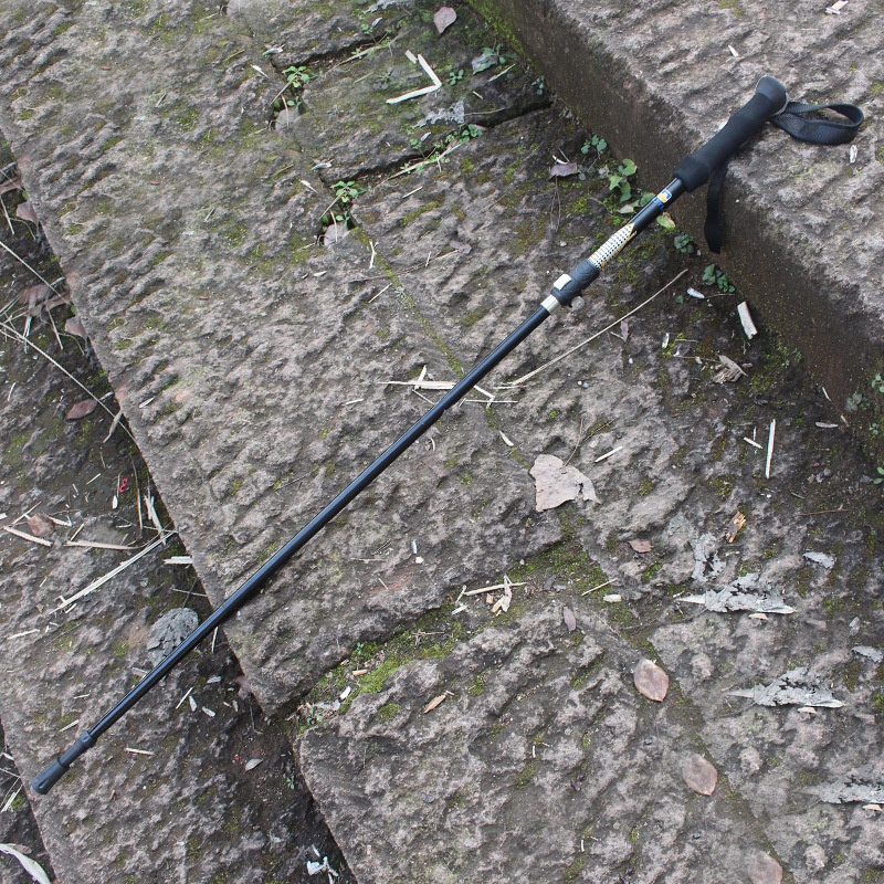 Aotu Outdoor Folding Trekking Pole Camping Aluminum Alloy Crutches EVAHandle Ski Pole AT7558