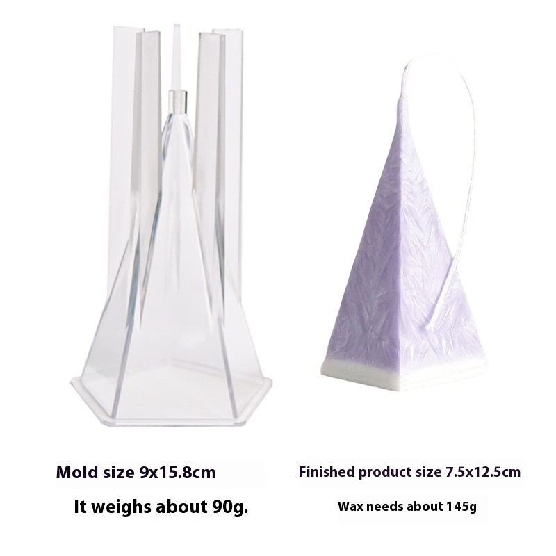 S Korean Style Pentagonal Columnar Acrylic Candle Mold D I Y Handmade Candle Plastic Mold