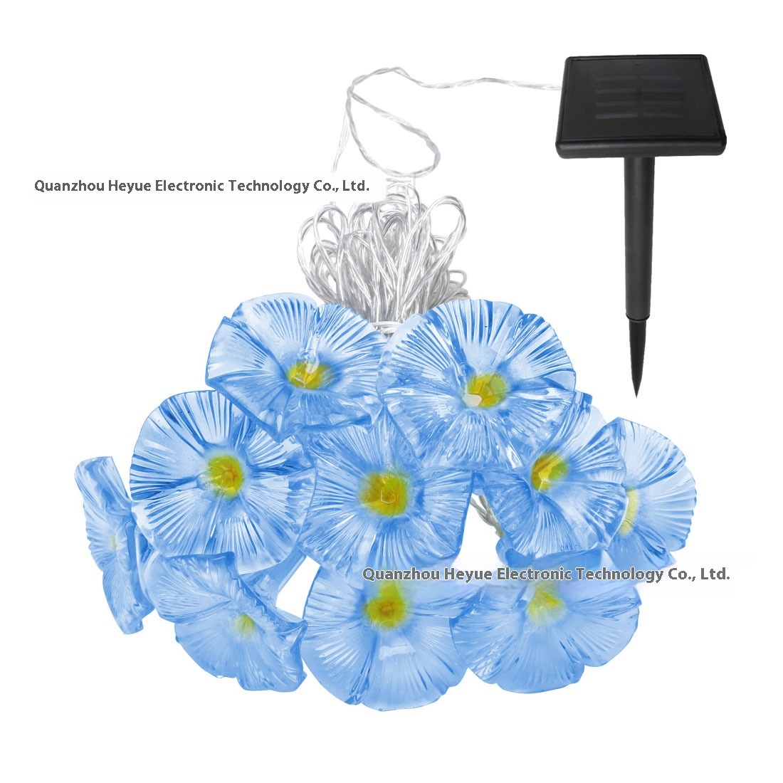Solar Garden Light Led Hanging Tree Light String Outdoor Landscape Light Villa Garden Decorative Light Simulation Morning Glory