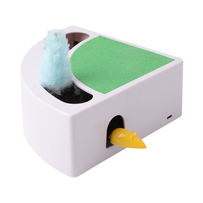 ZElectric Cat Toy Kittens To Relieve Boredom And Self-entertainment Feather Cat Toy Stick Automatically Retractable Cat Chewing Toy Cat Use