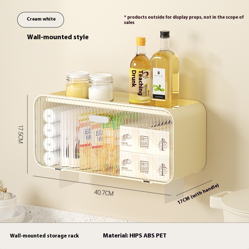 Kitchen Rack Refrigerator Wall-mounted Storage Rack Multi-function Spice Storage Rack Bathroom Bathroom Cabinet