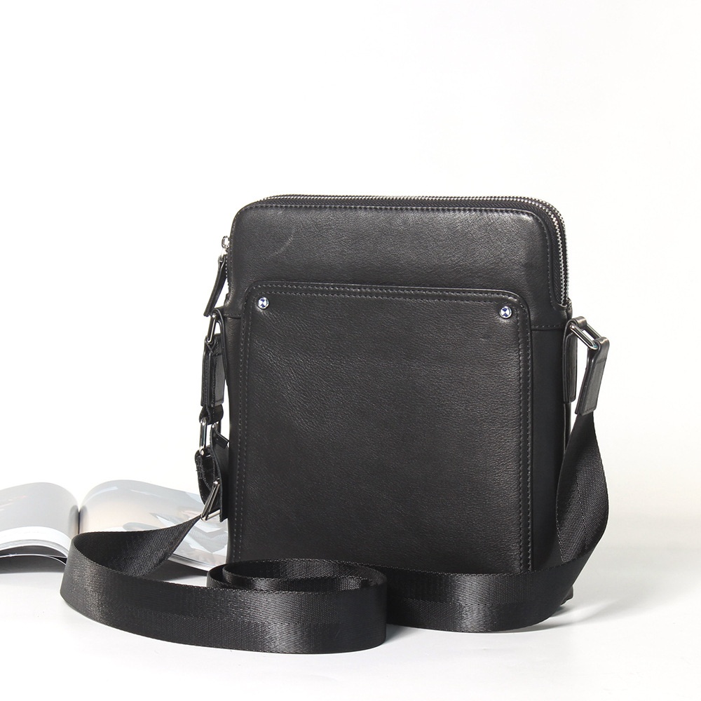 Men's Genuine Leather Shoulder Bag Casual Men's Bag Korean Style Men's Messenger Bag Vertical Top Layer Cowhide Handbag