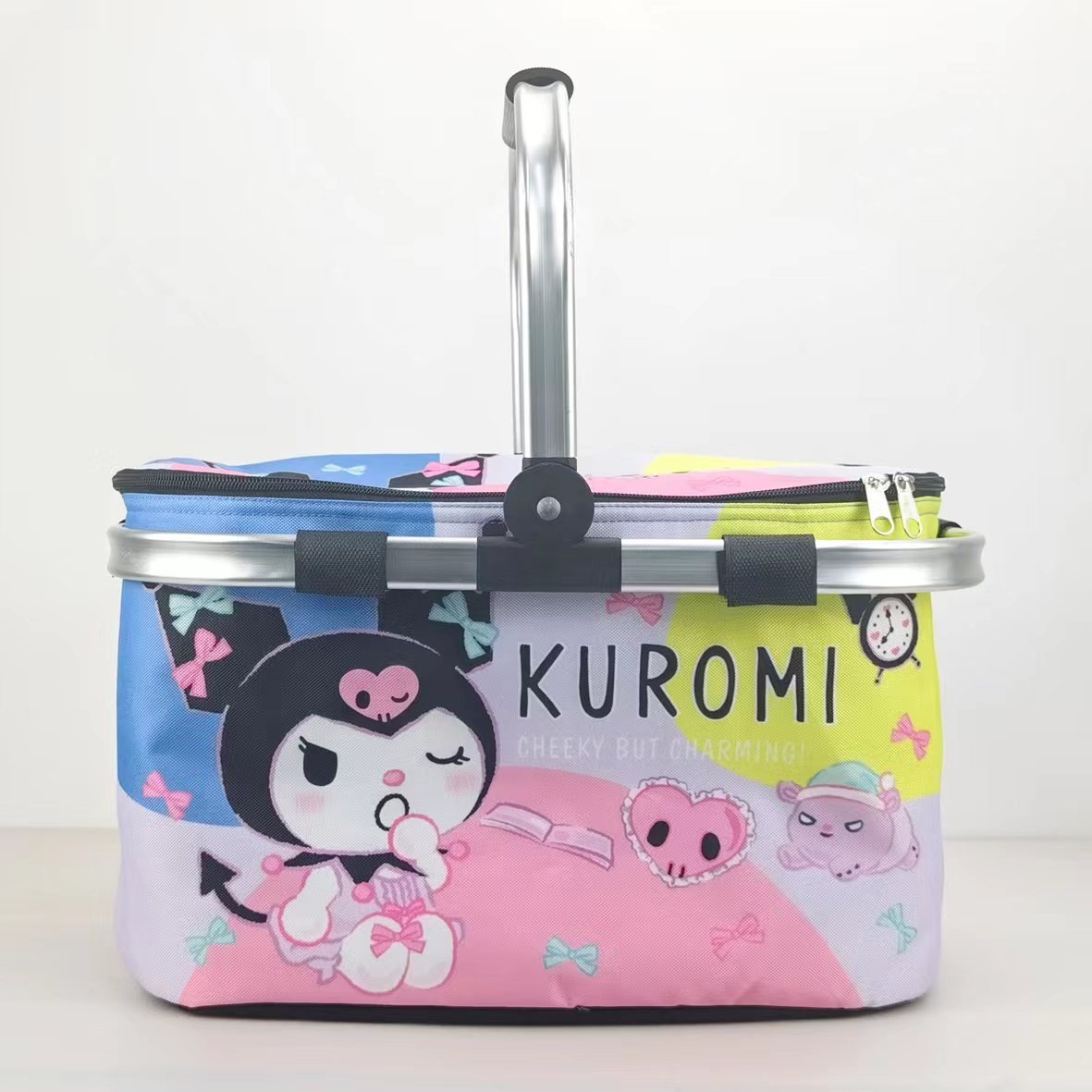 Japanese Single Paqia Dog Coolomi Folding Outdoor Picnic Basket Ice Bag Shopping Basket Portable Ulation Bag Large Portable Basket