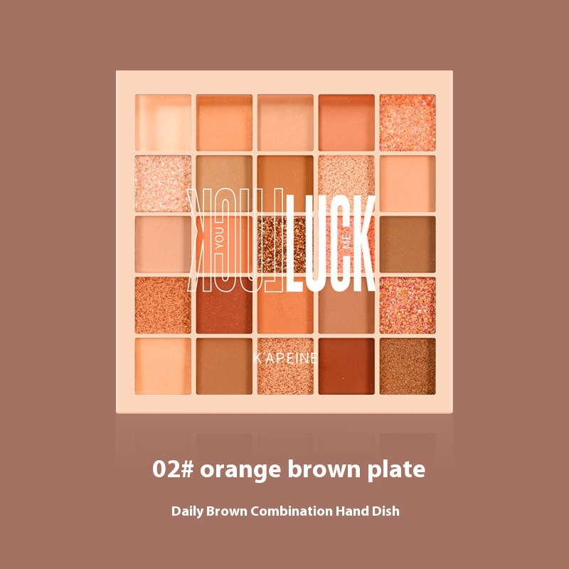 Capel 25 Color Eyeshadow Lucky Rubik's Cube Pearlescent Matte Highlight Gray Powder Taro Mud Plate Land Color Cheap Makeup