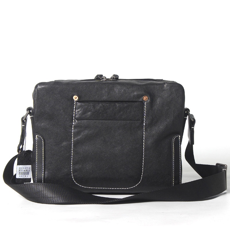 Single Shoulder Bag Men Genuine Leather Men's Messenger Bag First Layer Cowhide Backpack Vegetable Tanned Leather Casual Men's Bagy Brand