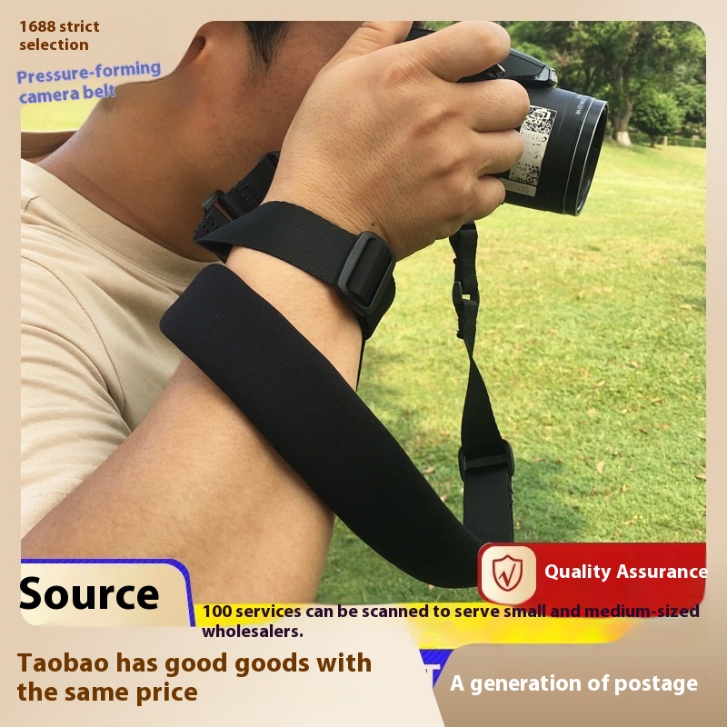 S L R Camera Shoulder Strap, Decompression And Shockproof, Universal Hanging Neck Rope, Crossbody Photography Quick Release Strap, Micro Single Black Hand Rope